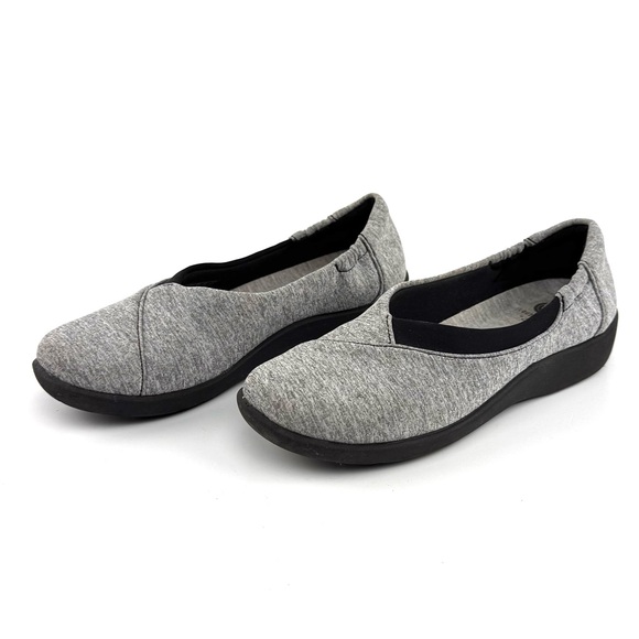Clark’s Cloudstepper Women Sillian Jetay Slip On Flat Gray 5 - Picture 2 of 8